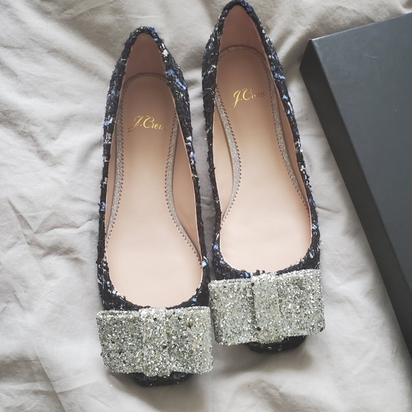 J.Crew tweed flats NWOT - Picture 2 of 6